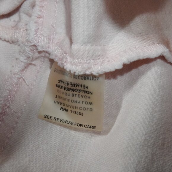 Sugar Lips Sleeveless Denim Babydoll Mini Dress Light Pink - Picture 3 of 8